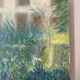 Old painting, landscape, summer garden, 70s/80s