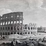 Art photography after Gaspar Van Wittel, "The Coliseum", 60s-70s