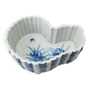 Ancienne jardinière en porcelaine bleu blanc Chinois ou Japonais fin 19è ou début 20è siècle