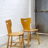 A pair of Swedish dining chairs 1950's