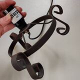 Large vintage glass mosaic egg lamp