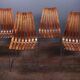 Set of 4 mid century dining chairs by Hans Brattrud for Hove Mobler