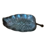 Bronze travel pocket, leaf-shaped