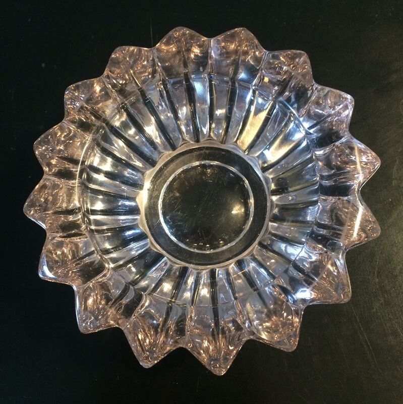 Crystal Art Deco ashtray