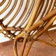 Italian 1960s original rattan egg armchair