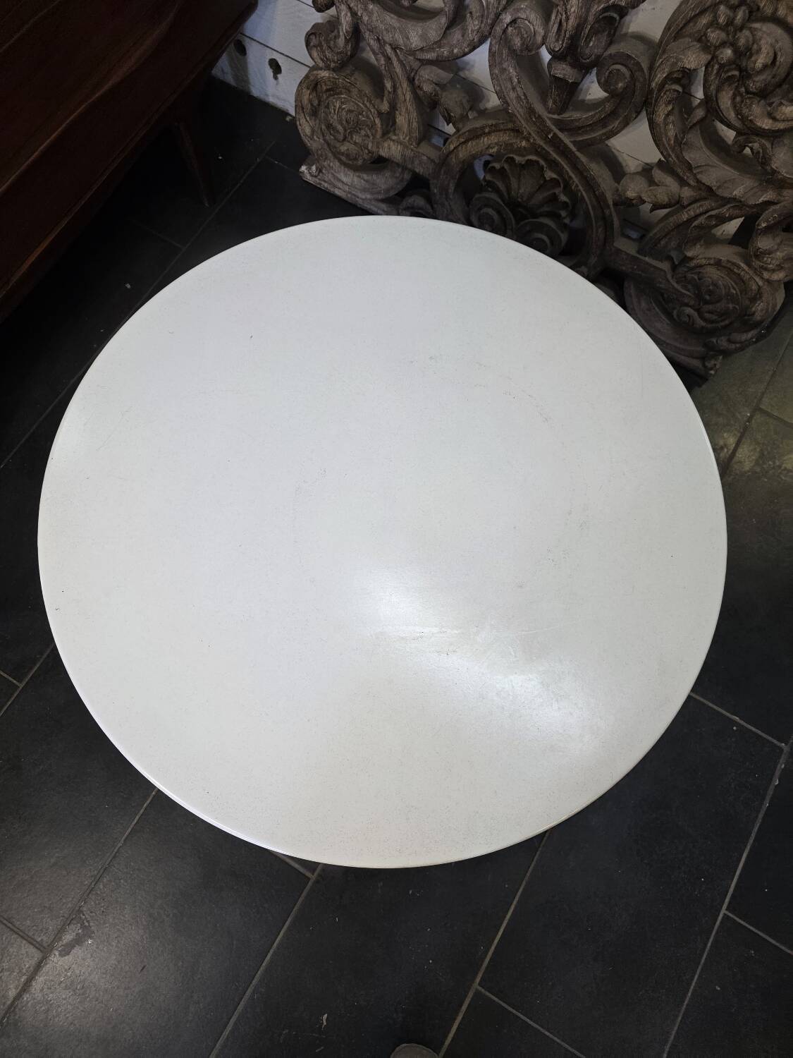 Table Basse Vintage pied tulipe par Werzalit des années 70