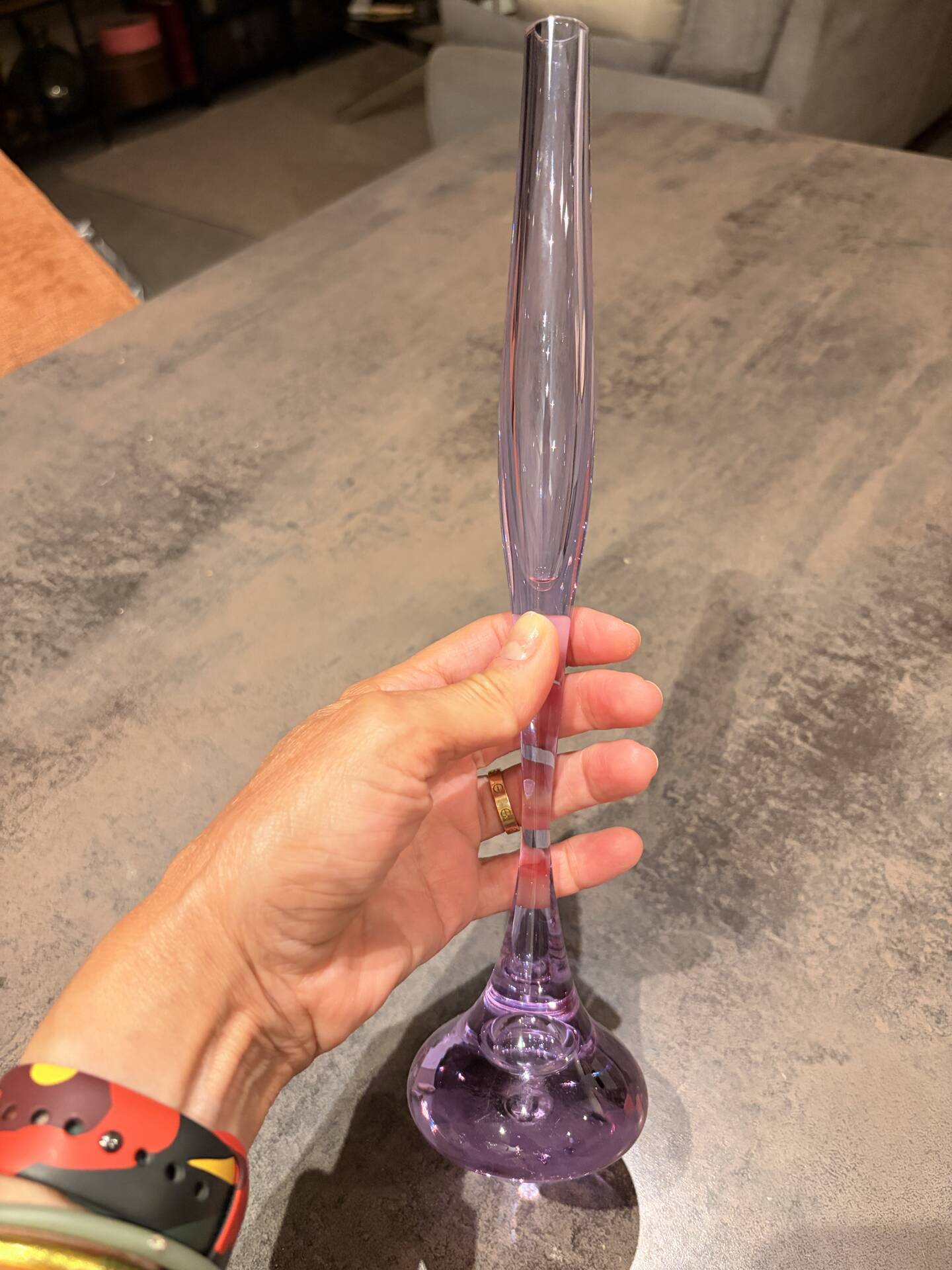 Neodymium Soliflore Vase "Alexandrite" - Sergio Asti for Arnolfo di Cambi