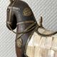 Oriental wooden horses ornaments brass and mother-of-pearl antiques