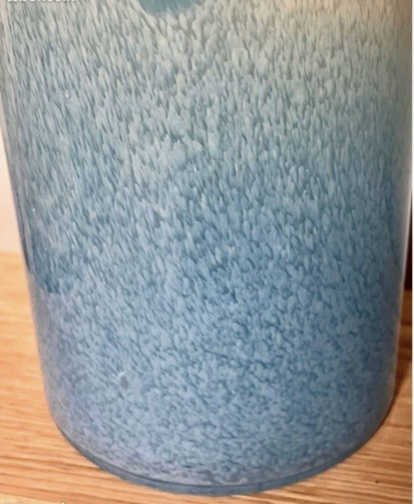 Vintage Murano blown glass roll vase – 1970s