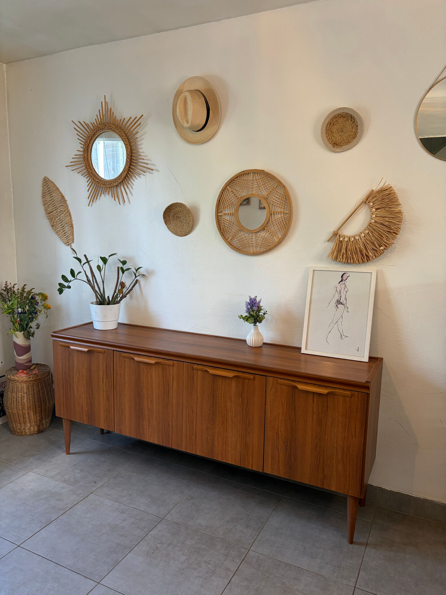 90s vintage enfilade