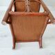 Petite table d'appoint ancienne en bambou et bois
