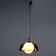 Vintage glass and methacrylate pendant, Italy, 1960s