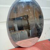 19th century oval beveled mirror