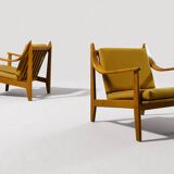 Pair of Scandinavian armchairs - Vintage circa 1960