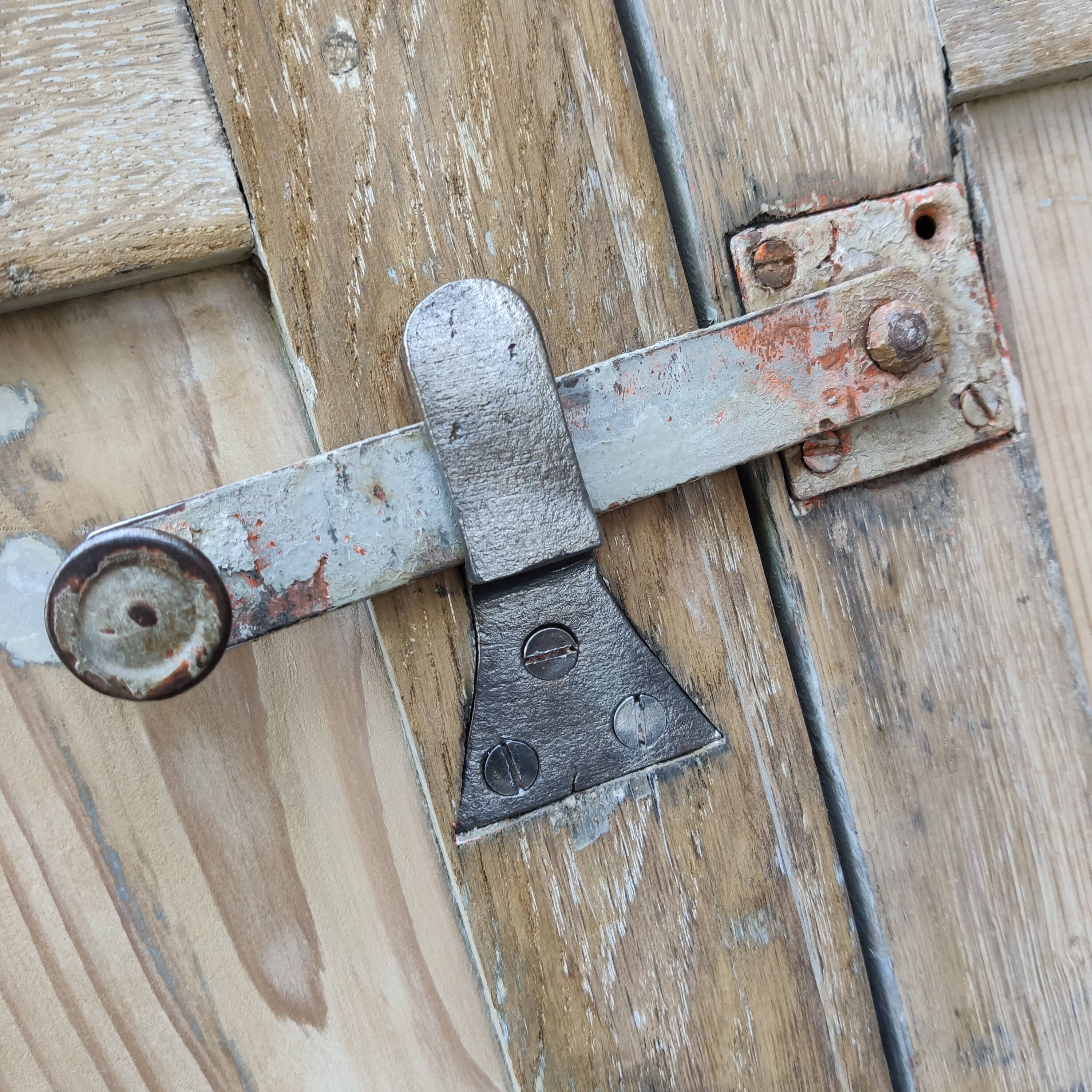Pair of old shutters