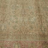 1980s 303 cm x 377 cm beige wool carpet