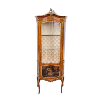 vitrine in the Louis XV style, France, circa 1910. After renovation.