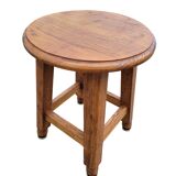 Solid wood farm stool
