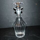 BACCARAT Carafe à liqueur ancienne en cristal taillé à côtes plates 1840