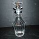 BACCARAT Antique liqueur carafe in cut crystal with flat ribs 1840