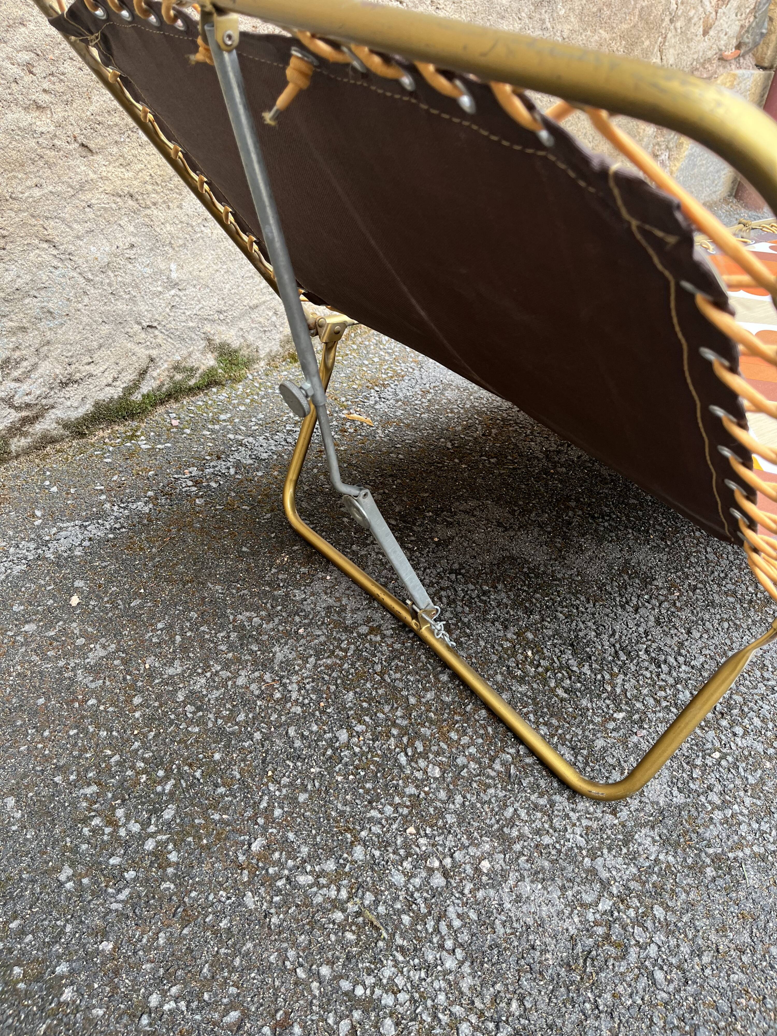 Vintage Lafuma deck chair