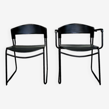 Pair of assisa chairs by paolo favaretto