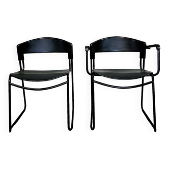 Pair of assisa chairs by paolo favaretto