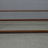 Mid century glass topped coffee table