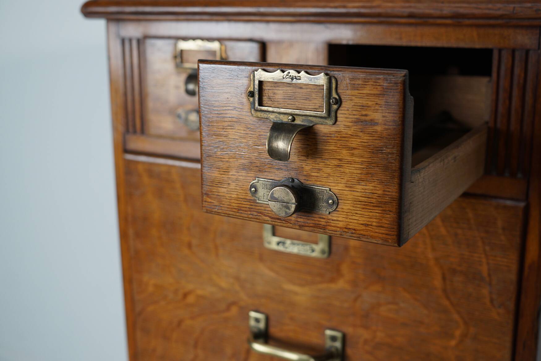 French Oak Apothecary Cabinet / Filing Cabinet, 1920/30s