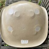 Coque Beige Fiberglass Side Chair Eames Vintage by Herman Miller
