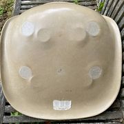 Shell Beige Fiberglass Side Chair Eames Vintage by Herman Miller