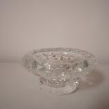 Set of 4 round candle holders in chiseled glass, Luminarc