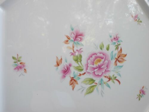 Limoges porcelain octagonal serving dish decorators Nath & Cath