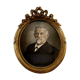 Pastel napoleon III era featuring a notable of the time signed at the bottom French school of the 19th century