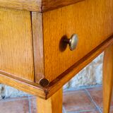 Vintage bedside table on compass legs, 1950 ́s