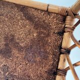 étagère biblothèque rotin