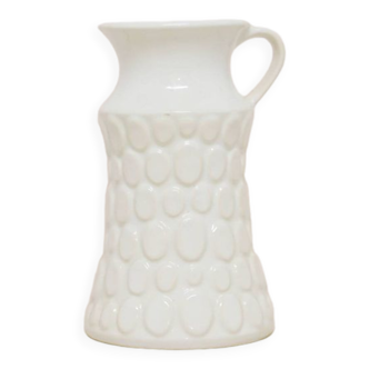 vintage white West Germany can vase Jasba