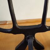 Brutalist wrought iron candlestick, 1960s