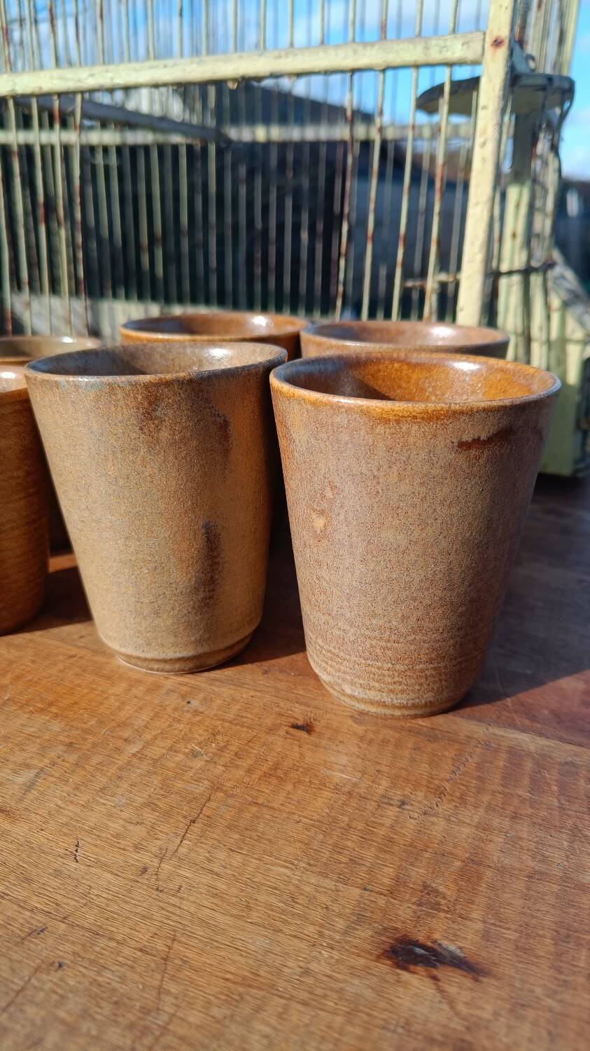 Digoin stoneware mugs