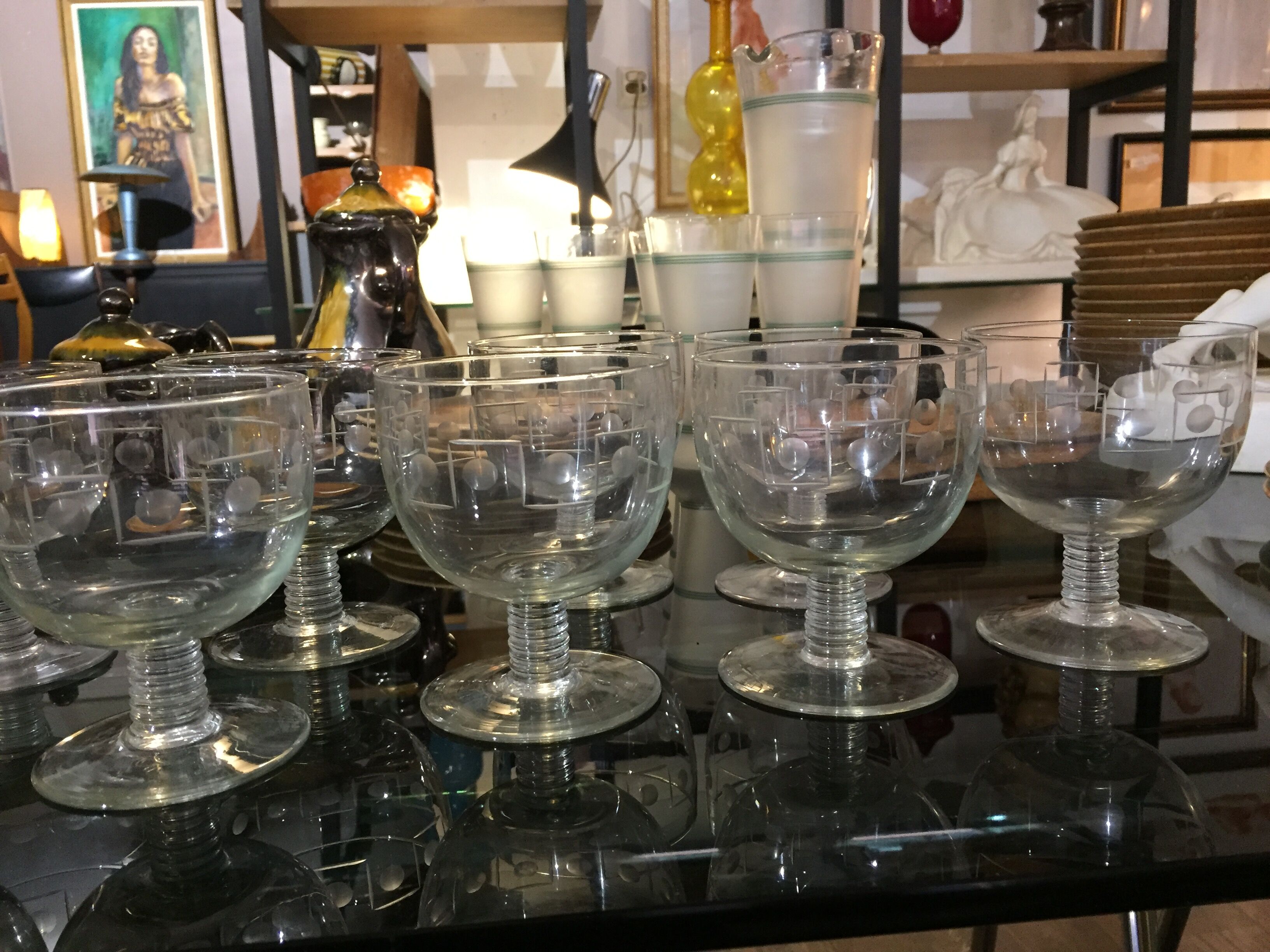 Art deco glasses
