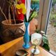 Blue opaline vase