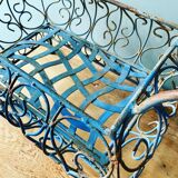 Decorative wrought iron basket
