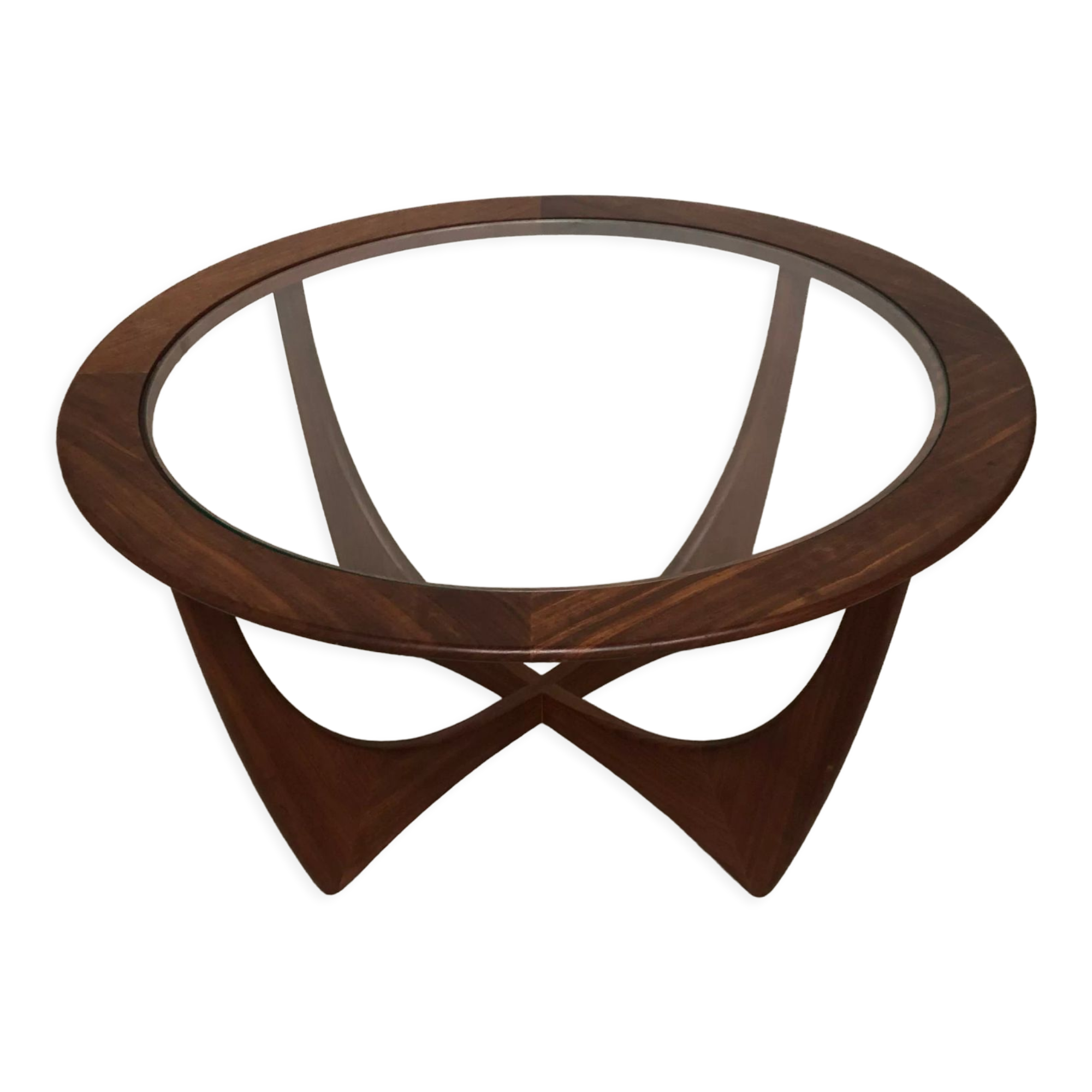 Round Astro coffee table by G-Plan teak 60s