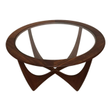 Round Astro coffee table by G-Plan teak 60s