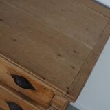 Antique German pine shop cabinet, early 20th century