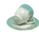 Tasse et soucoupe, moderne du milieu du siècle, porcelaine, Pologne, années 1970