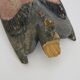 Ancien masque mexicain en bois sculpté polychrome. Années 50
