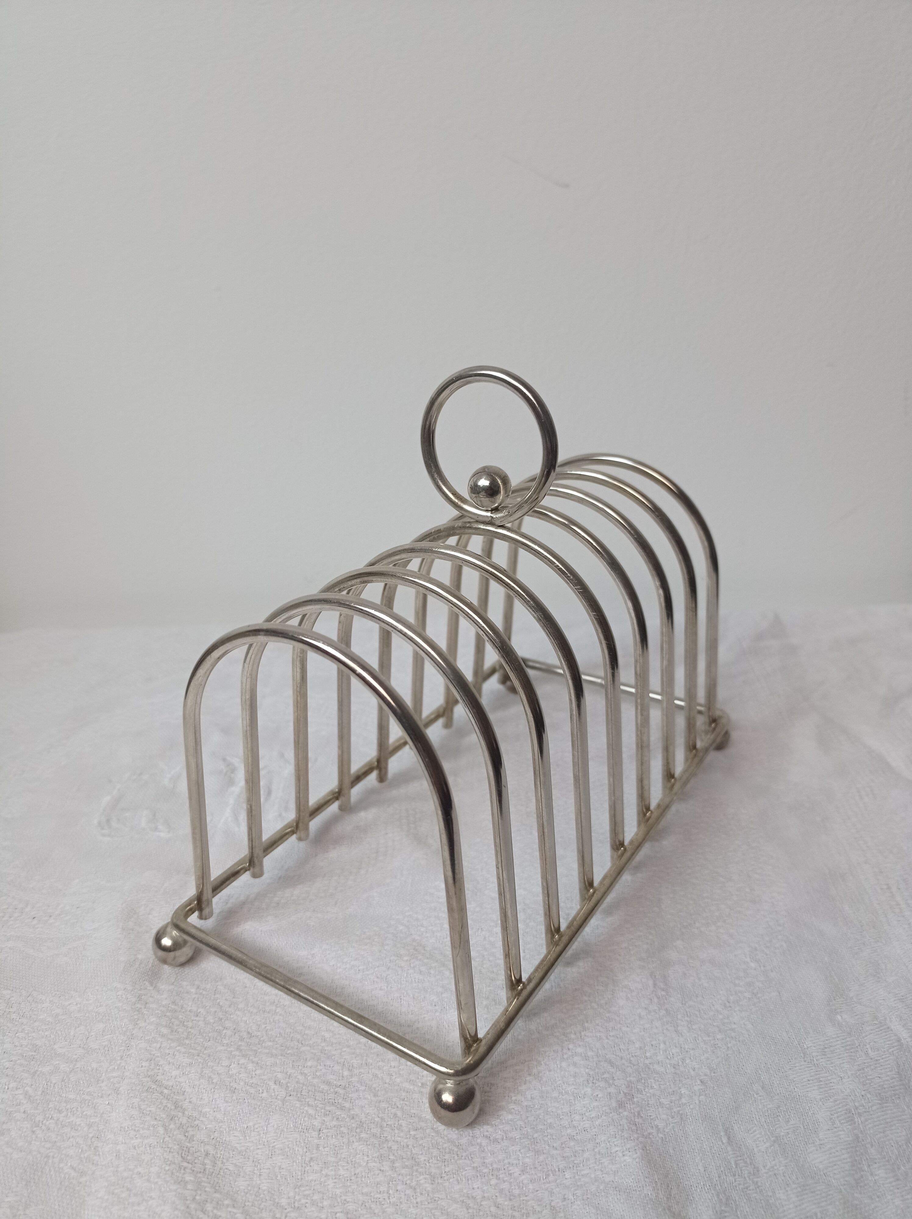 Silver metal toast door