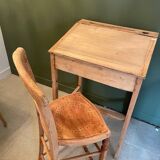 Desk and high chair set