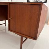 Vintage teak desk: double-sided